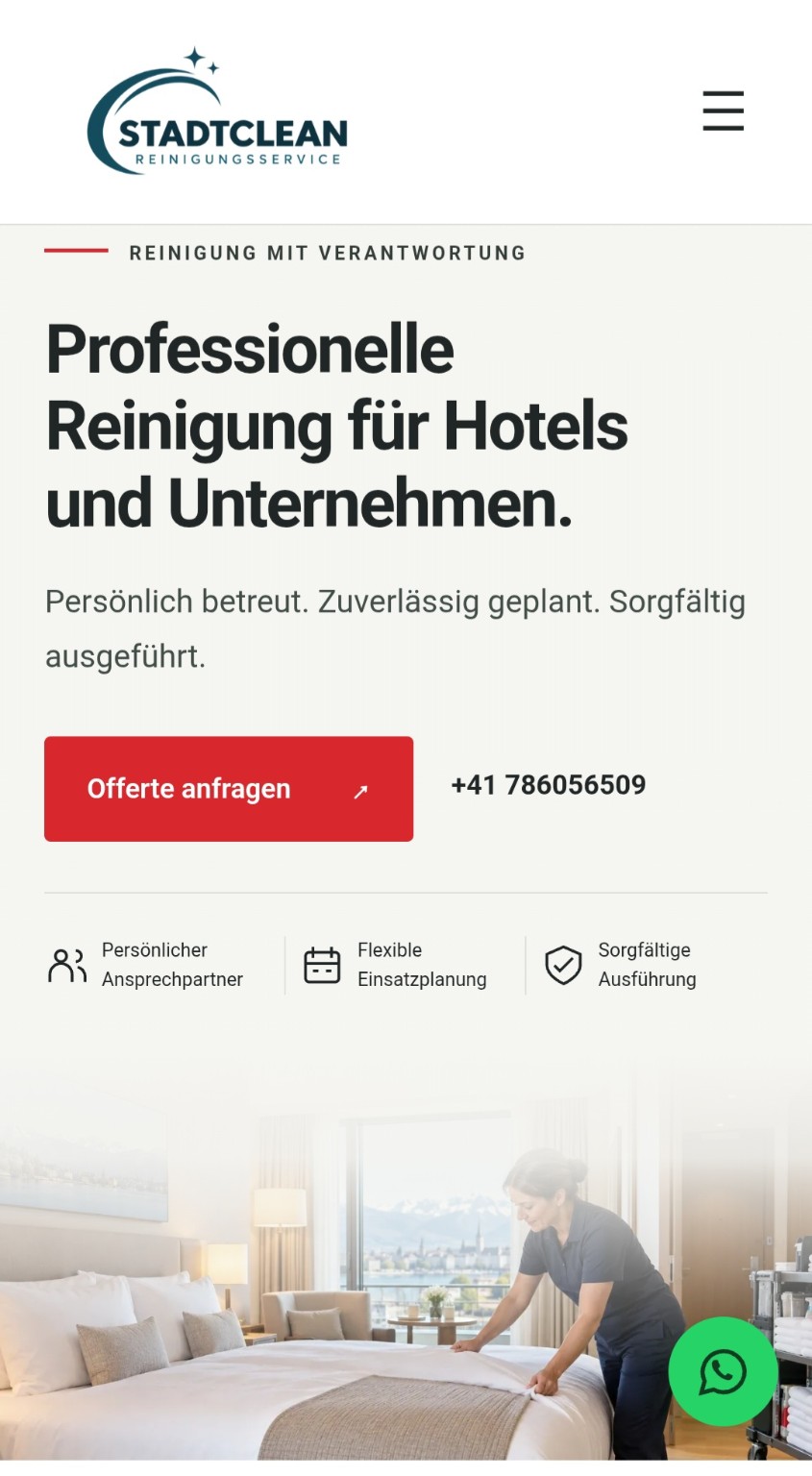 Startseite von Stadtclean
